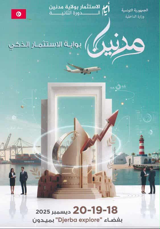 أيام الاستثمار بمدنين 18 و19 و20 ديسمبر 2025